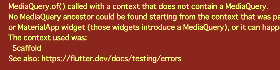 ucuzuw's tweet image. くそー。。
やっと動いたと思ったらこれかw

MediaQuery.of()呼んでないのに...yondenainoni...

#Flutterforweb