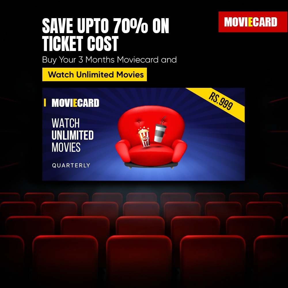 moviecardindia's tweet photo. Good news movie-lovers!
MoviEcard helps you save upto 70% on your ticket costs!
Buy today, Use later!
#MoviEcard #MoviEcardIndia #999Offers #BuyNowUseLater #Save70% #MoviesWithMoviecard https://t.co/cbSHsaaOIi