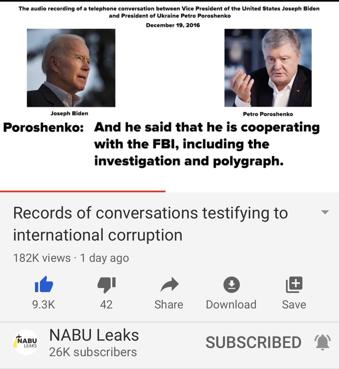 Dec 2016 call. Think back. Biden knew that Trump was taking over in a month but yet he still doesn’t seem to give zero fucks. Here’s Poroshenko thanking Biden for the “clear signal” which we’ve heard a few times now. He’s discussing how Onyshchenko might be cooperating w/the FBI