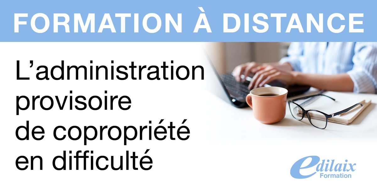 [🔴J-1] Dernier jour pour s'inscrire !
📆 JEUDI 25 JUIN
🕒 13h30-18h
👤Jean-Marc ROUX
🖥 edilaix.com/formations-pro…
#droit #immobilier #copropriété #syndics #administrateursdebiens #avocats #administrateursjudiciaires #géomètresexperts #notaires #huissiers #formationenligne