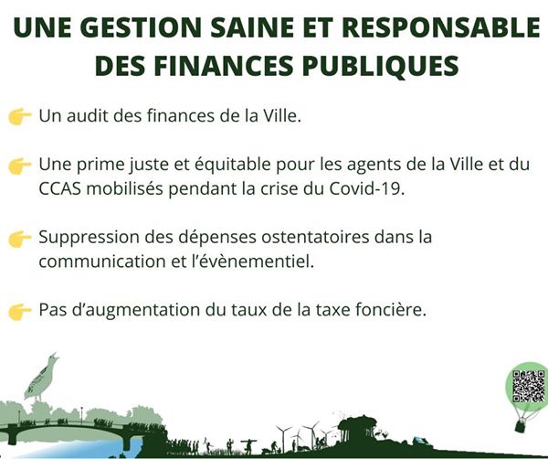 SaintesEcoSol's tweet photo. Chaque jour, un axe de notre programme. Aujourd'hui, une gestion saine et responsable des finances publiques. https://t.co/NQK2pJBNwE