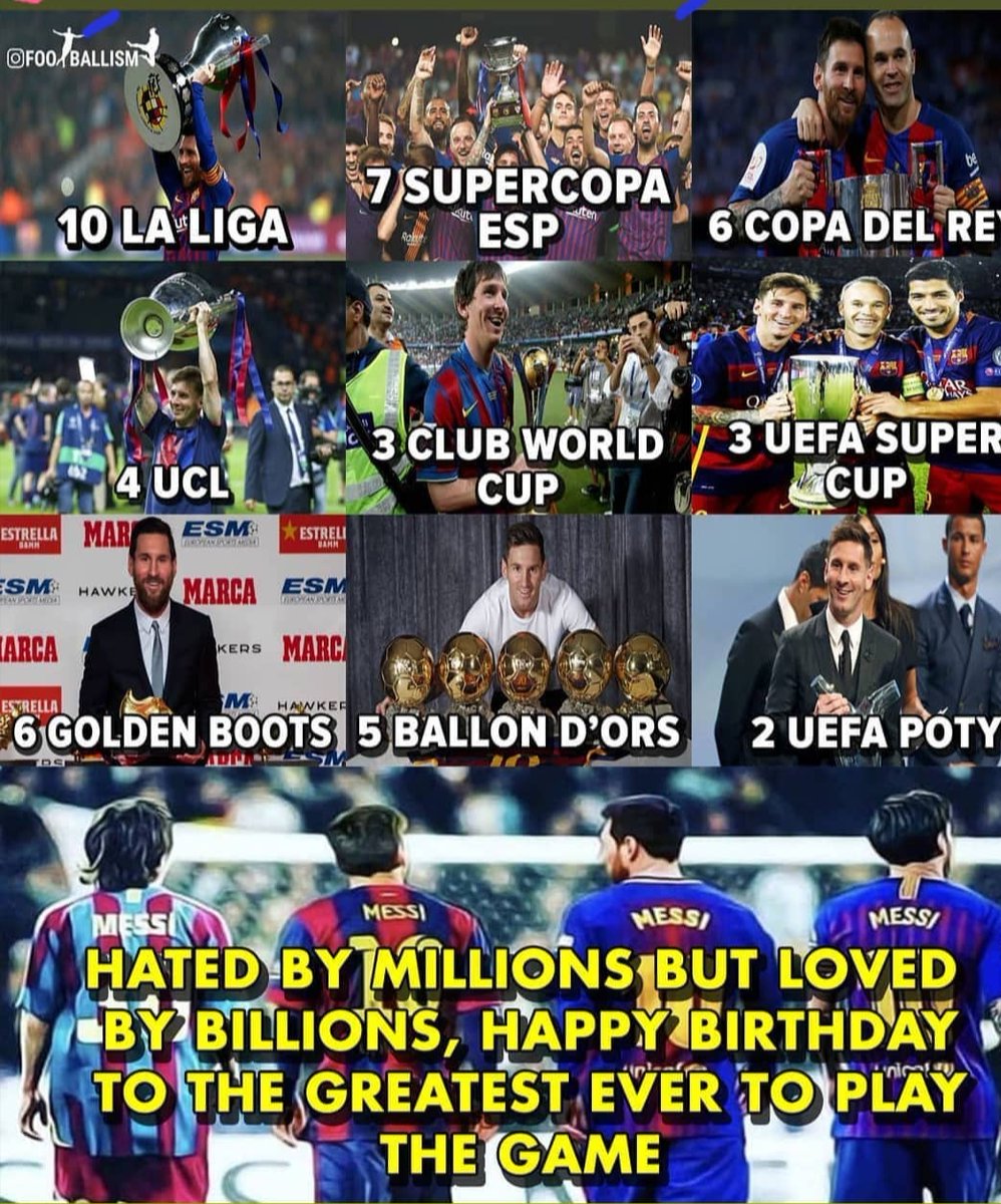 Go_SportsCenter's tweet photo. The greatest footballer of all time, the legend and inspiration to millions. Happy birthday Messi...
 #messi #lionelmessi #footballer #footballlove #footballislife #gopalansportscenter https://t.co/cW2ph2mkBu