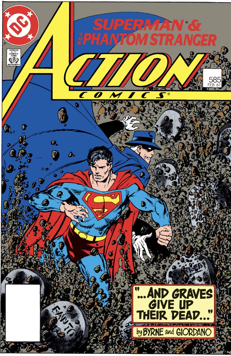 Back to Byrne and another team-up issue of ACTION. Based on the few issues of the line so far, it seems SUPERMAN is the main book with all the major super villains; ADVENTURES is the metropolis world building; and ACTION is for post-Crisis Superman to meet other rebooted heroes.