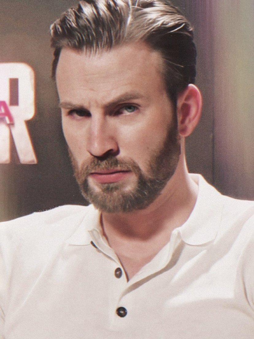 evanschain's tweet image. they say the devil works hard, but i think chris evans’ eyebrows work harder