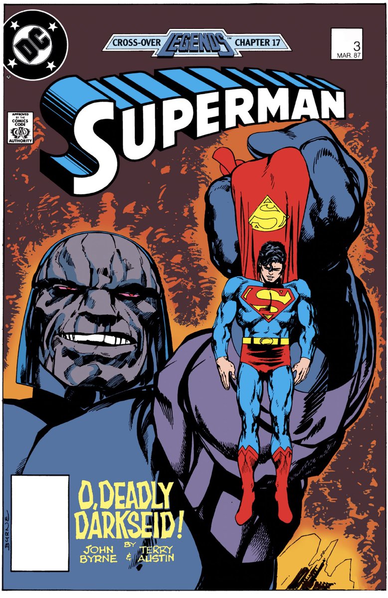Now onto what is the first DC comic I can remember buying off the newsstand. Or at least, asking my mom to buy off the newsstand. I read it countless times. This is a great cover too. Good jeopardy, inoffensive copy.