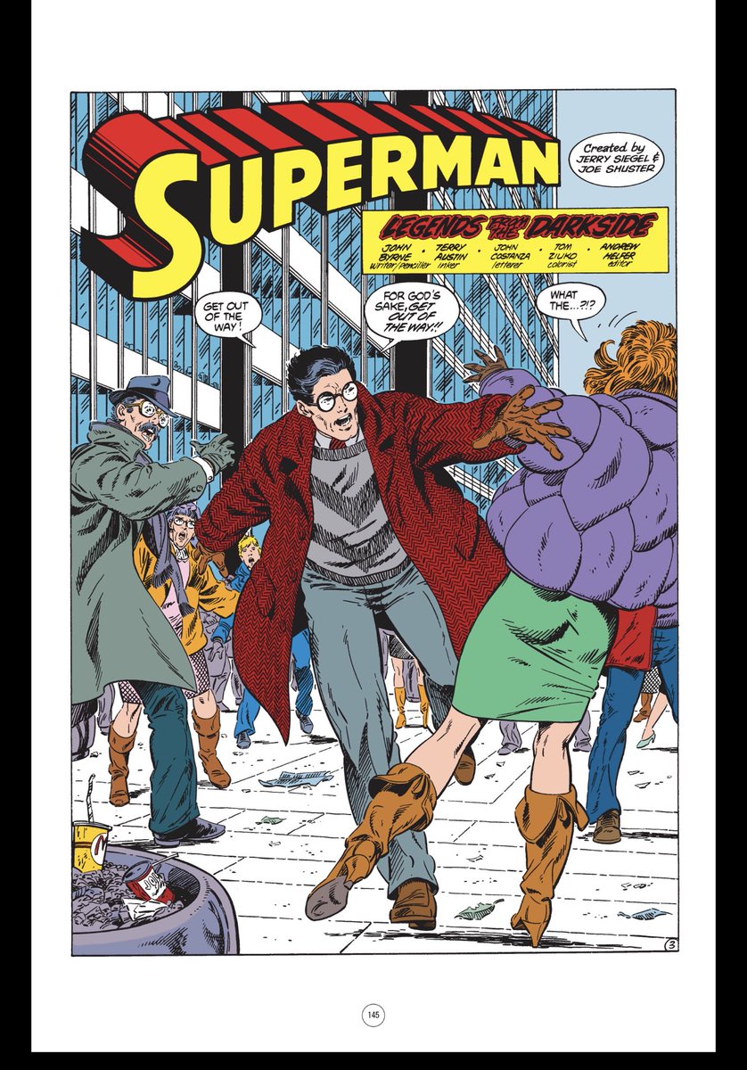 This sequence of Clark running from the omega beams is fucking rad. The bystander dialogue is a lot of exposition. It’s funny to think the average person is so familiar with Daily Planet office politics. But holy shit this is cool.