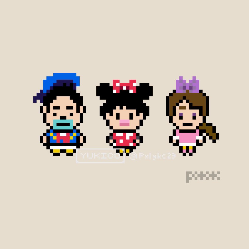 ディズニーランドな世界 ドット絵 Pixelart ディズニー Tdl Tdr Tds