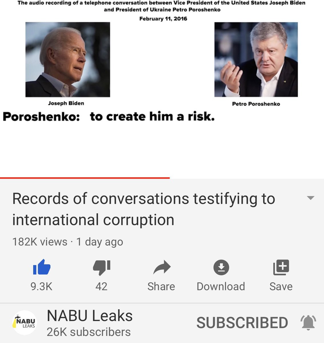 Here’s the rest of the convo with Poroshenko guaranteeing that Arseniy is protected and here we have Biden asking Poroshenko for a favor.