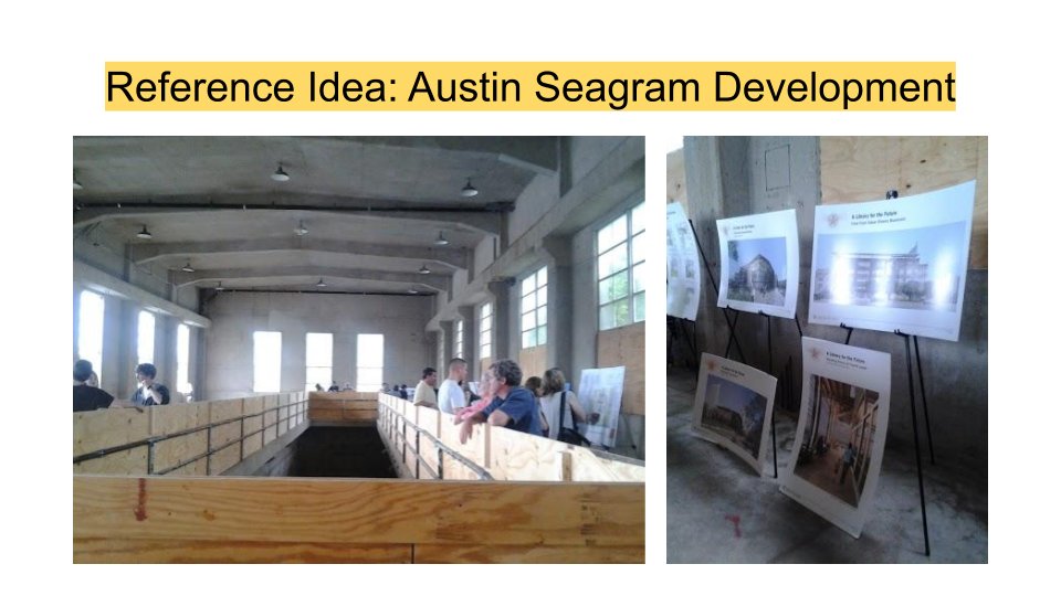 DO 1: GO TO THE COMMUNITY. I witnessed a creative community input solution in Austin, Texas for the Seagram development. The public could draw or write what they wanted to see on site plans and renderings. A pleasant time was had. I didn’t even see one dick doodle.