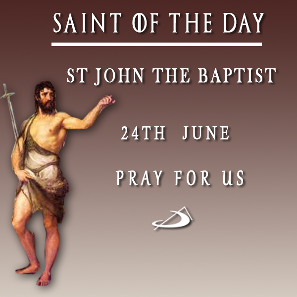 StPaulBooks's tweet photo. June 24 St John the Baptist Martyr
#SaintOftheday #Saints #CatholicChurch 
Reflection: “In his birth, preaching and baptizing, he bore witness to the coming birth, preaching and baptism of Christ.” (St Bede the Venerable) https://t.co/STXGbI3TNW