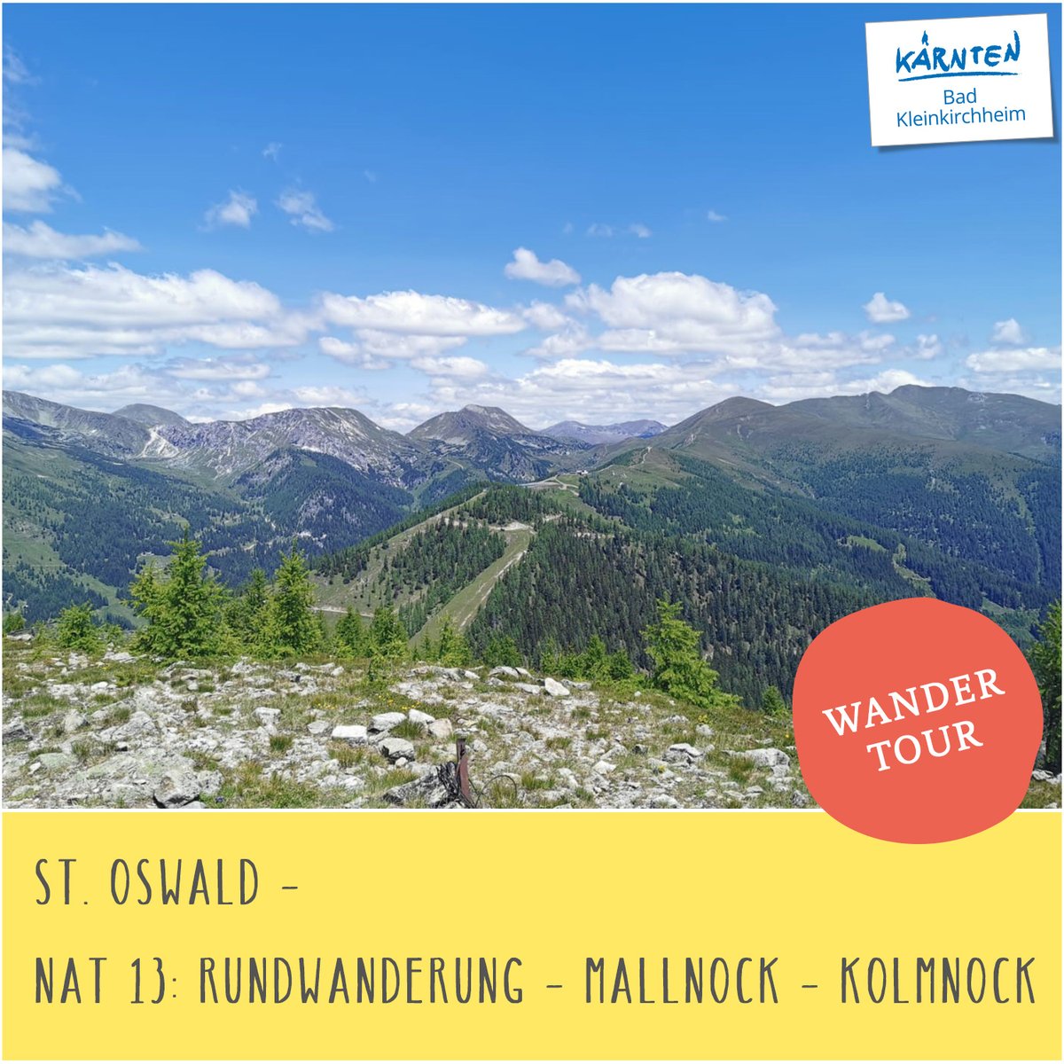 ⛰🥾 Hier unser Wander-Tipp der Woche: NAT 13: Rundwanderung Mallnock - Kolmnock. Alle Infos zur Wanderung findet ihr hier: ➡️ bit.ly/WandertourenBKK