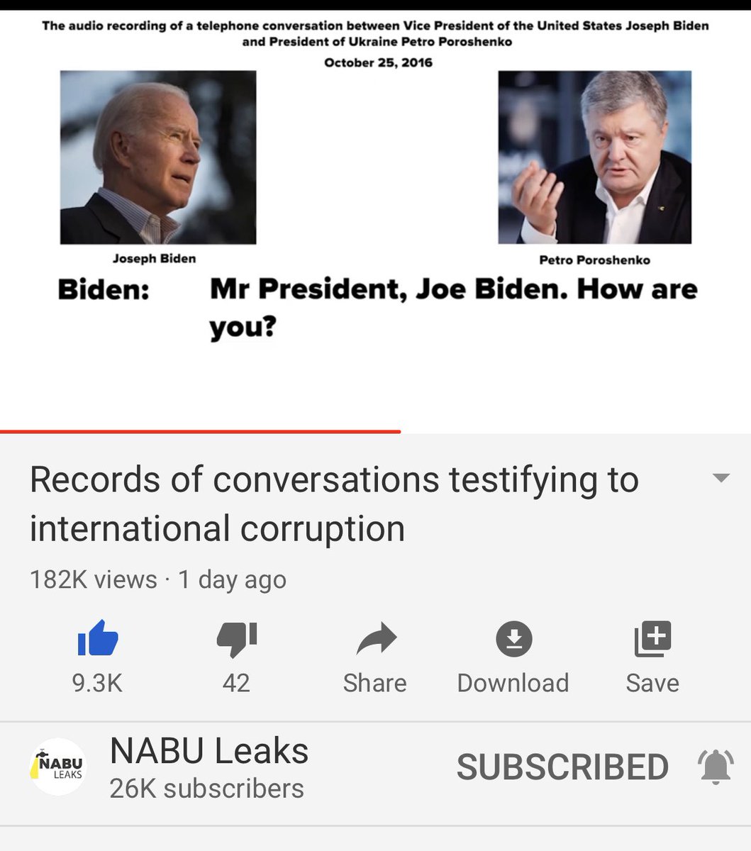 10/2016 call btween Biden and Poroshenko ab Biden’s convo with the PM, Arseniy....odd. Shouldn’t the “president” Poroshenko do this or is Biden the real Pres of Ukraine and Poroshenko is a figurehead?