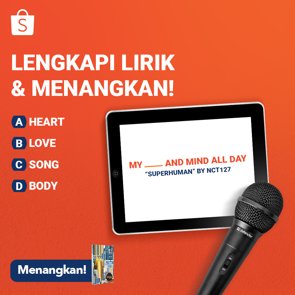 ShopeeID's tweet photo. Yuhuu NCT-zen~ Hari ini kita mau GIVEAWAY NCT 127 - We Are Superhuman Album, nih! 😊 Ikuti caranya:

1. FOLLOW @shopeeid
2. RT &amp; LIKE tweet ini
3. REPLY jawaban kamu &amp; pakai #ShopeeGiveawayNCT SEBANYAK-BANYAKNYA
4. 1 pemenang dipilih ACAK

Periode hingga 29 Juni 2020.
#ShopeeID https://t.co/fY6aL7qFTM