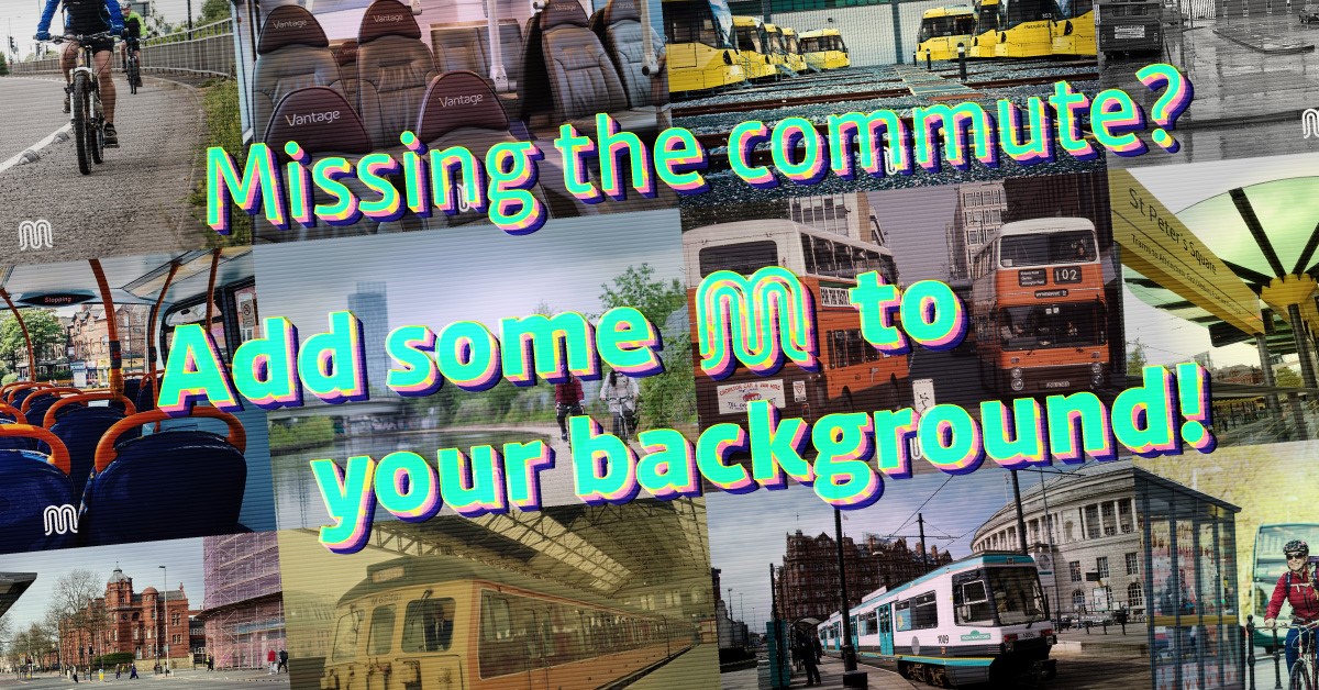 Getting a bit fed up of the same old background for your video calls?    

We’ve got just the thing... Click on the link below to find new backgrounds including old <a href="/MCRMetrolink/">Manchester Metrolink 🚊</a> trams and buses to spice up your meetings!   

 👉 tfgm.com/coronavirus/vi…