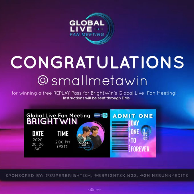 BrightwinDayOne's tweet photo. Congratulations to @smallmetawin and @_princessvc for being the first two winners of #DayOneToForeverGAR! β¨
Stay tuned for the next lucky participants of this giveaway ππ https://t.co/MfFnO3COF8