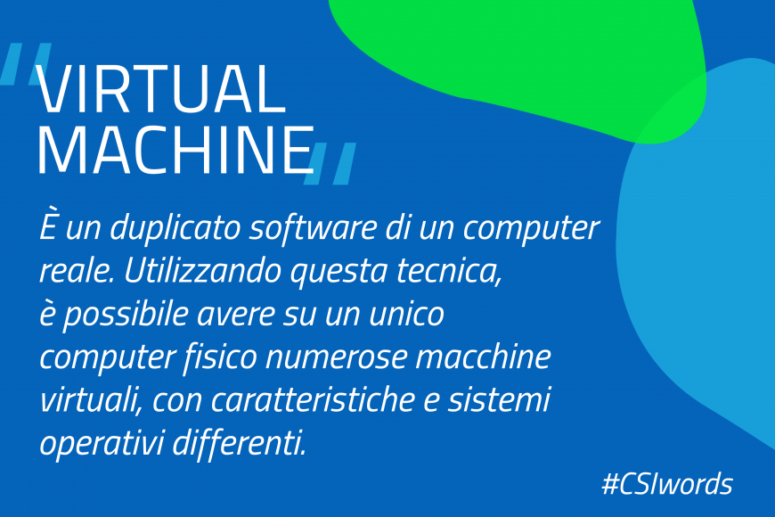 csipiemonte's tweet photo. 💽💻La #virtual machine è un duplicato #software di un computer reale. In pratica è come avere tanti computer in uno, ma con caratteristiche e sistemi operativi differenti. https://t.co/zp87aa4TDi #CSIwords #nuovoCSI #yourdigitalpartner https://t.co/hSEI7m2nnF