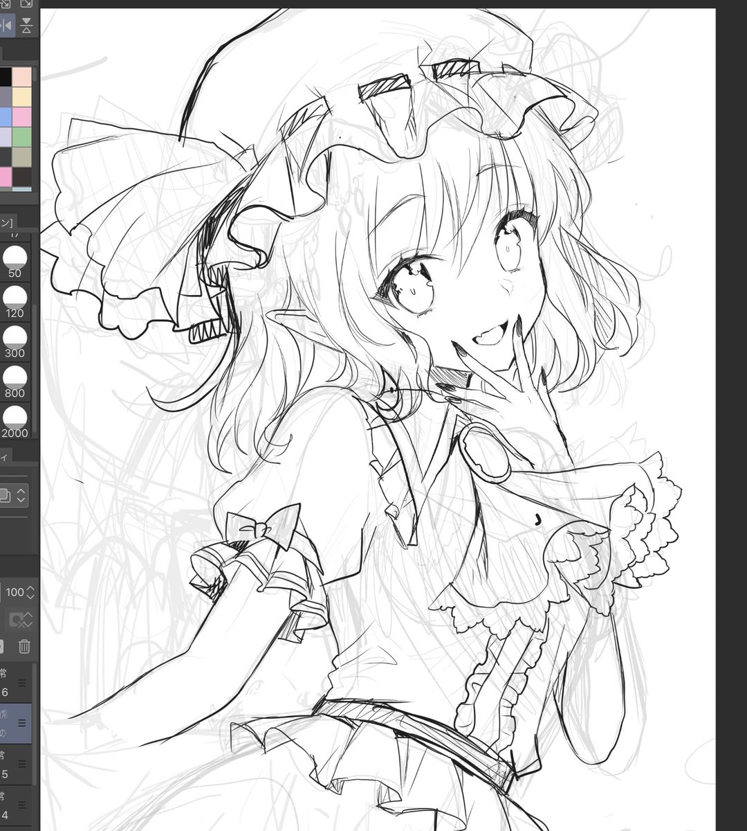 お顔が可愛く描けてハッピー✨ 