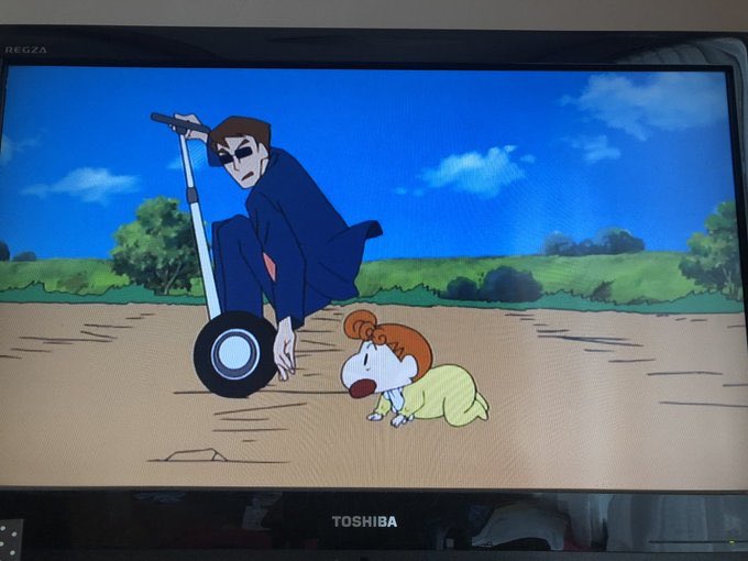 れいわ姉貴 セグウェイの生産が7月15日に終了 セグウェイといえば クレヨンしんちゃん嵐を呼ぶ栄光のヤキニクロード で使ってたの思い出して涙出た あれから17年も経ってるのか とーちゃん セグウェイは売れなかったってさ T Co Exl5hyarpt