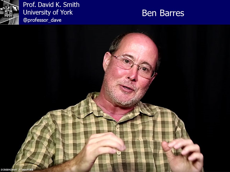 The late Ben Barres was a brilliant and much-loved neuroscientist who transitioned from female to male. Many people who met Ben were unaware of his trans history, and he thus experienced life as a scientist from female & male perspectives - he had no doubt of the differences.