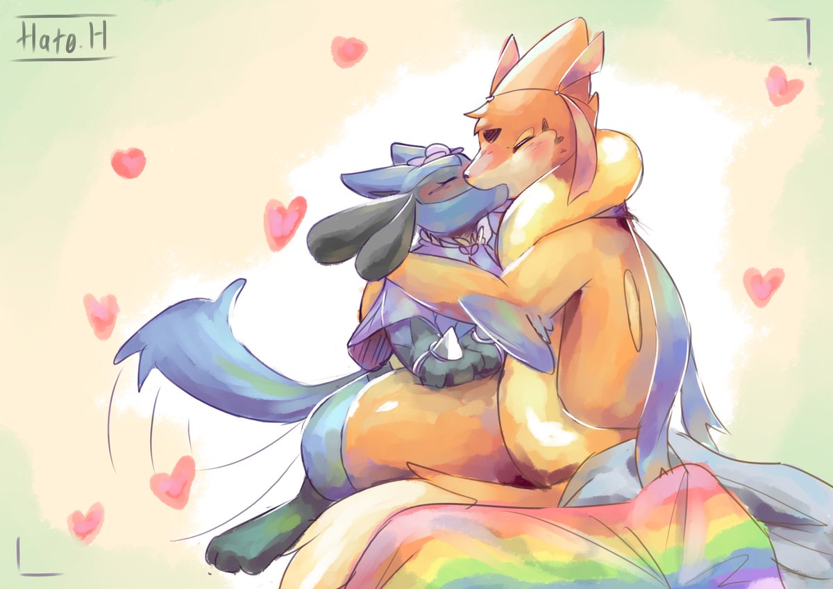 PraziteArt's tweet photo. ๐ฃ๐ฎ๐๐๐ถ๐ผ๐ป๐ฎ๐๐ฒ ๐ฆ๐บ๐ผ๐ผ๐ฐ๐ต
WAA! Happy Pride Month everyone!!
Hehe, first one I'll be celebrating with my dearest Hato~โฅ๏ธ
Gifted - @HatohuiAzuku
#prazite #lucario
FA๐จhttps://t.co/qsBcD9blBX https://t.co/heM2aDqZsf