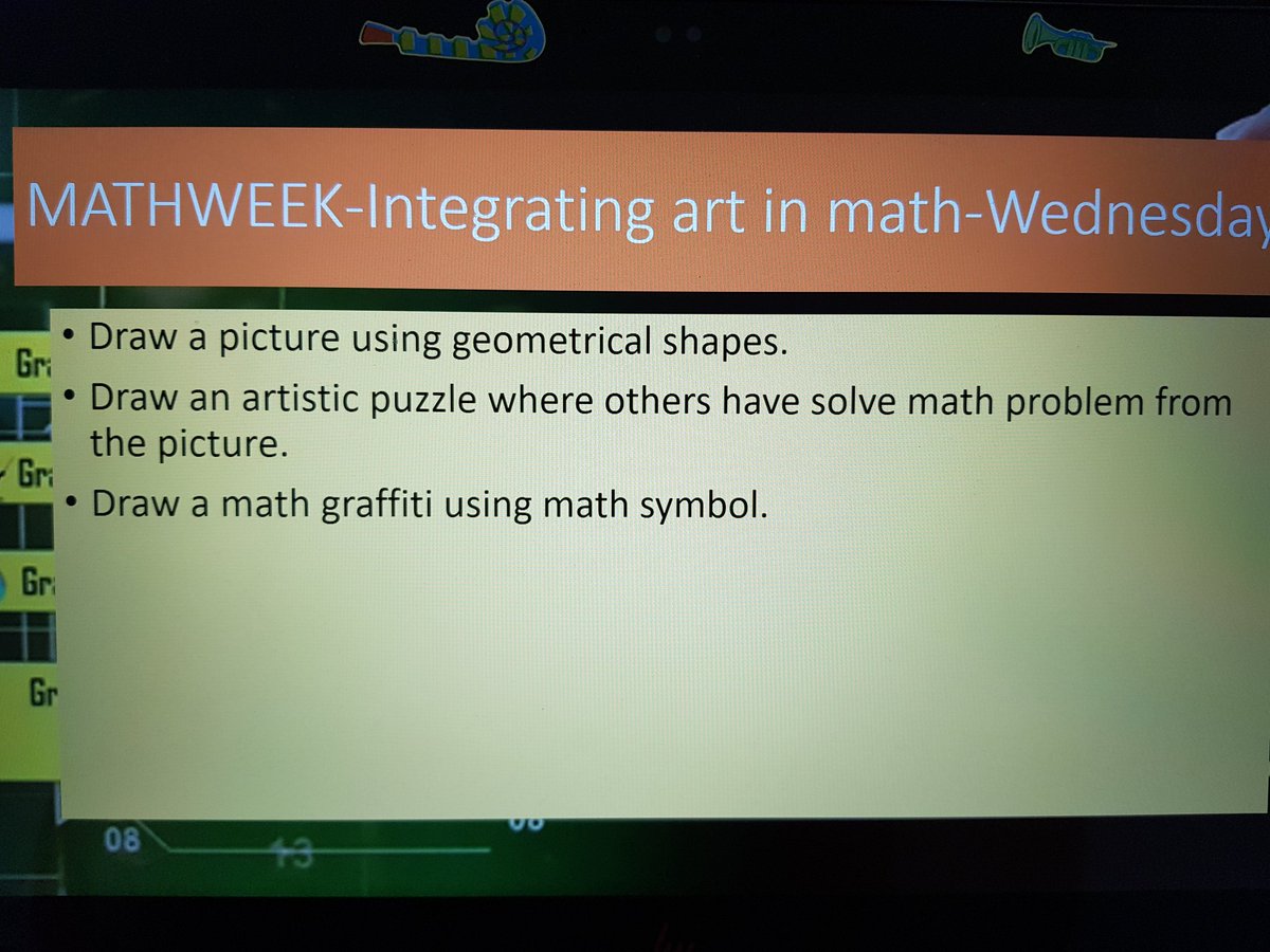 Anindit20356369's tweet photo. #NMSMATHWEEK Artistic Wednesday. 6B students artistically representing math.@Fatima_Martin @ChristineDeNor1 @JayarajVenetia @gemsnms_alkhail @GNMSMiddle @aby_mercy @michael_merin https://t.co/9zbK9C5fwO