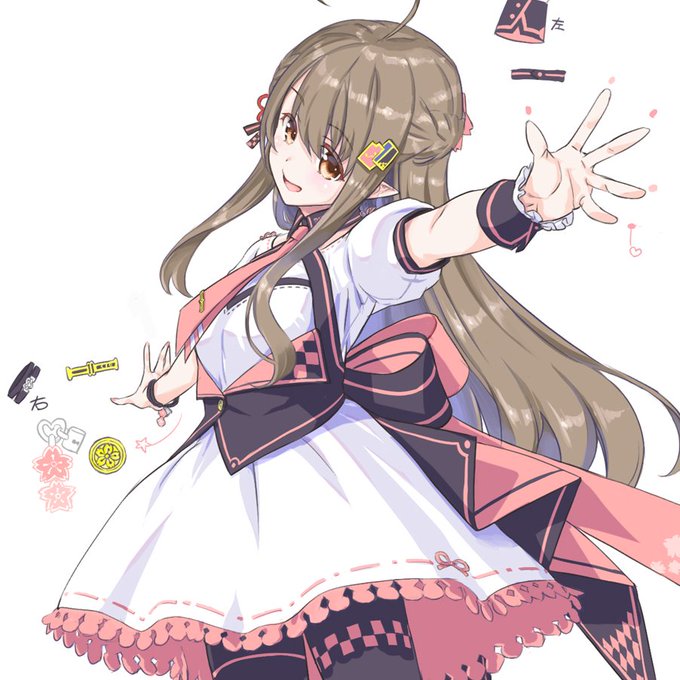 楠栞桜っさん新衣装の覚え描きらくがき2
アホ毛さわるとハート型になるのイイ
スカートの後ろあと少し長めな気がする… 