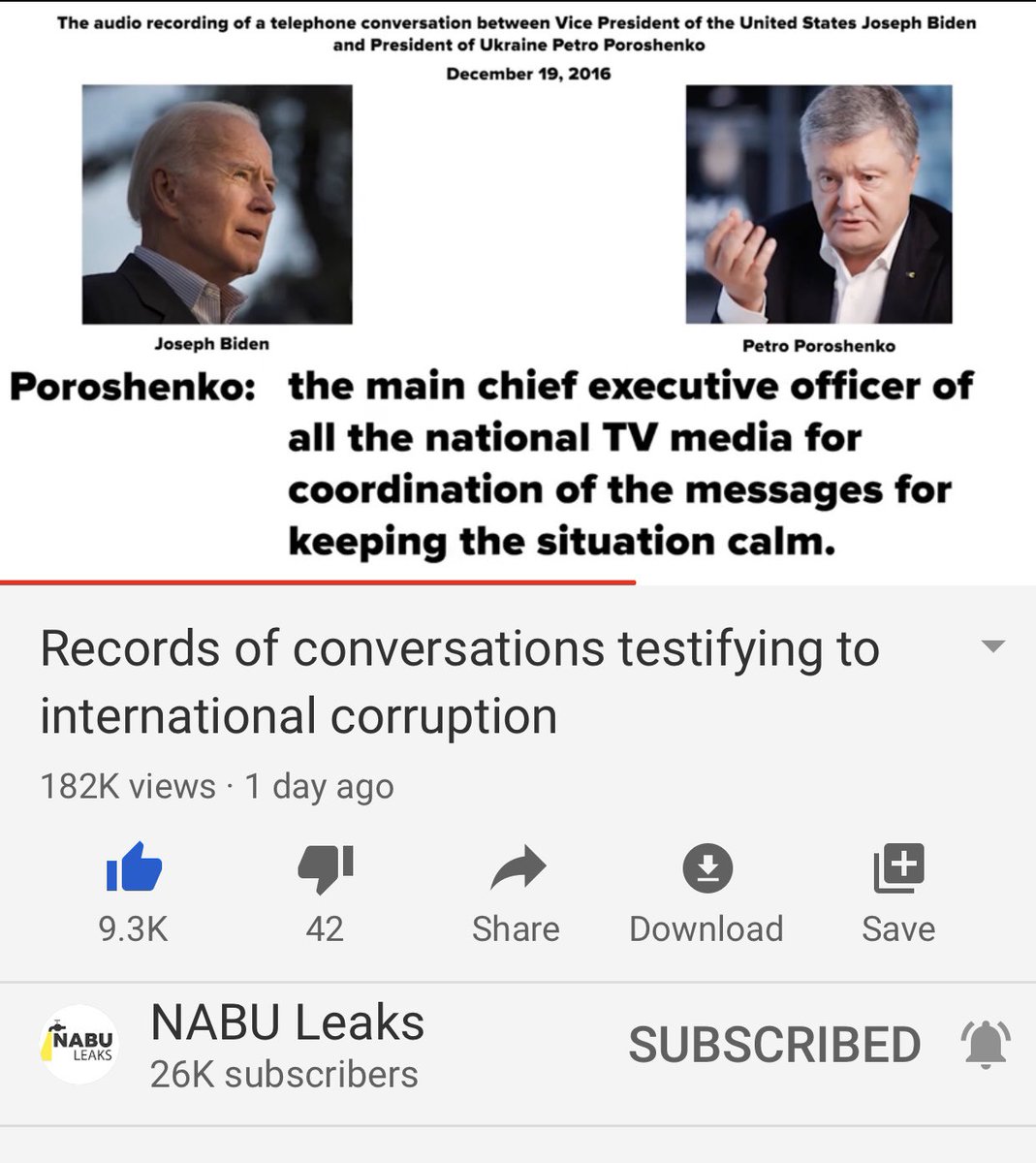 More of the 12/2016 call that ends with Biden promising Poroshenko more money. OUR money FYI.