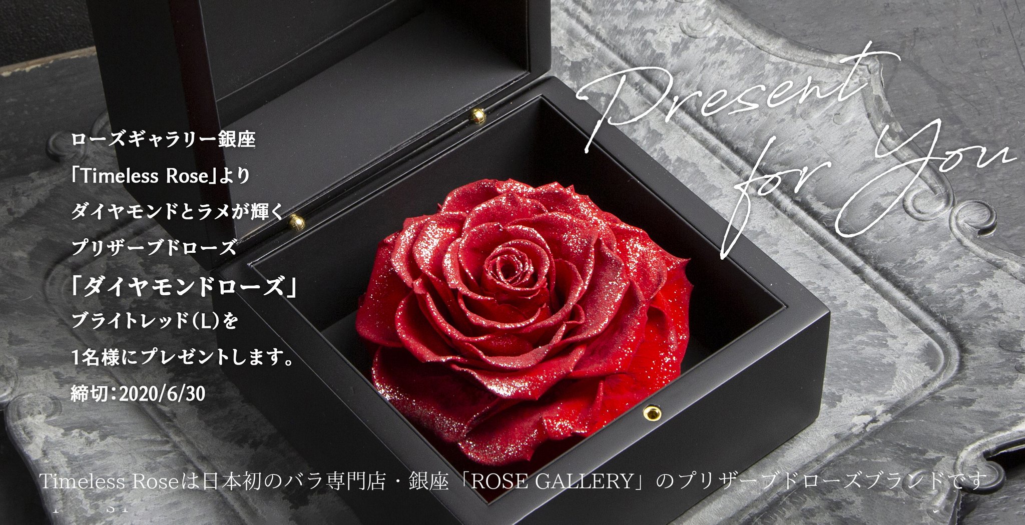 ROSE GALLERY GINZA ダイアモンドローズ Mブライトレッド ROSE GALLERY