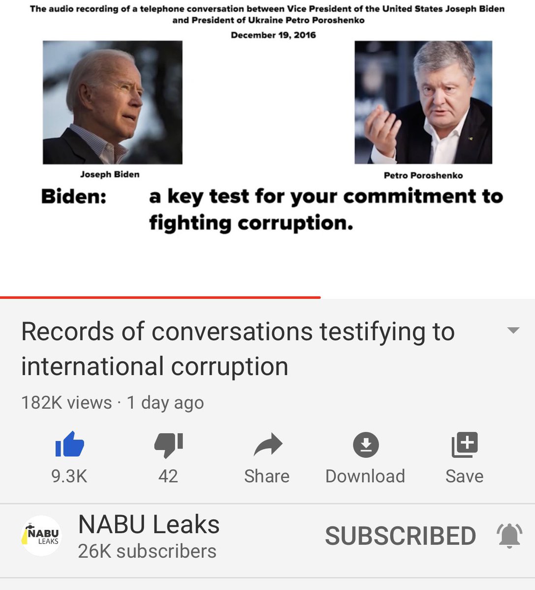 More 12/2016 and Biden says this is a key test for how Poroshenko is committed to fighting corruption but it’s only because someone’s listening in on the call. Biden IS the corruption. Then it shifts to Naftogaz and Biden’s saying there’s talk about going after the chairman