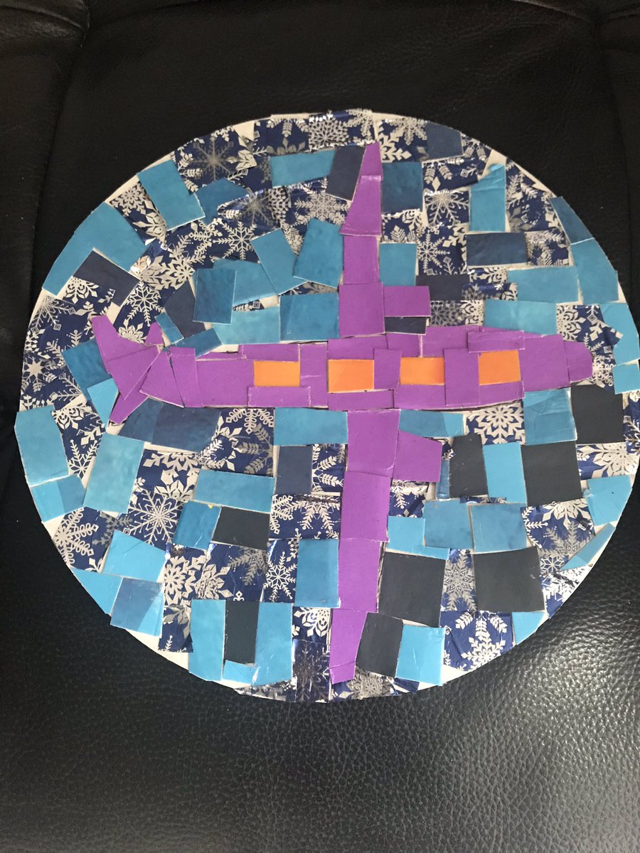 ShazadiSelma's tweet photo. @Yenton_Primary Mustafa created his transport collage using LOTS of cut up squares ✈️ https://t.co/41okEMOvX5
