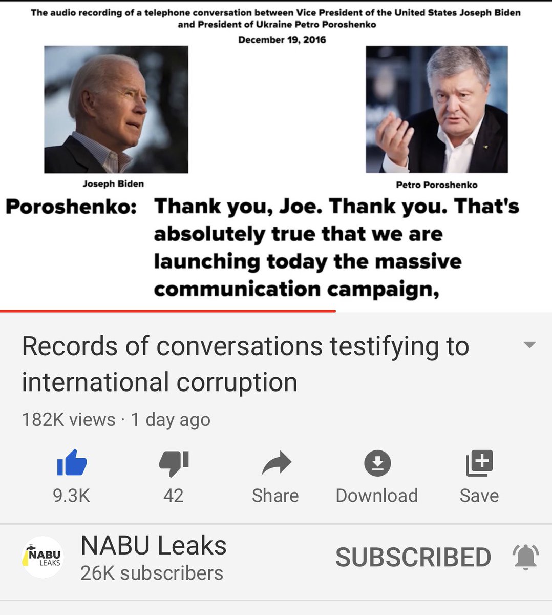 More 12/2016 call and Biden tells Poroshenko to tell the PM to slow down and then Poroshenko details the work he did to nationalize Privat bank and how the media cooperated with him and said what he wanted them to. Sounds familiar