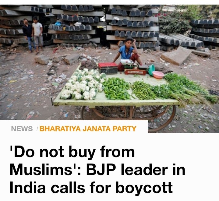 Poor Muslim vendors were boycotted from entering into residential areas and markets because of the fake viral videos(6/n)