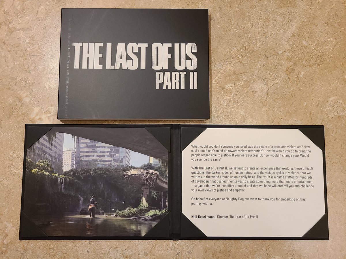 LinktotheLight's tweet photo. Last of Us Part 2 - Ellie Edition unboxing (Lithograph and Thank you Letter, Steelbook and Artbook Cover) #LastOfUsPartII #ellieedition #Ellie https://t.co/jk7BdICpNU