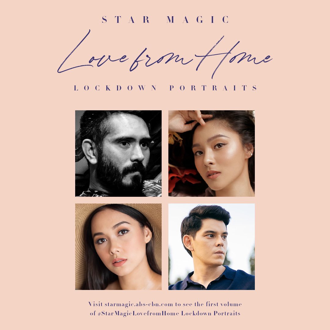 Love and creativity--two things that made #StarMagicLoveFromHome possible. Head over to bit.ly/3eh8e1w now and check out the artists' lockdown portraits!