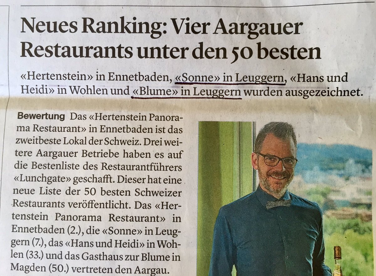 Zurzibieter_li's tweet photo. ... danke für die Sonne @Zurzibiet, die Blume gebe wir weiter... „Sonne“ #Leuggern gehört zu den 50 besten Schweizer Restaurants laut @BTBaden.  Die #Blume gehört nach #Magden https://t.co/N4tCDsJ4lI