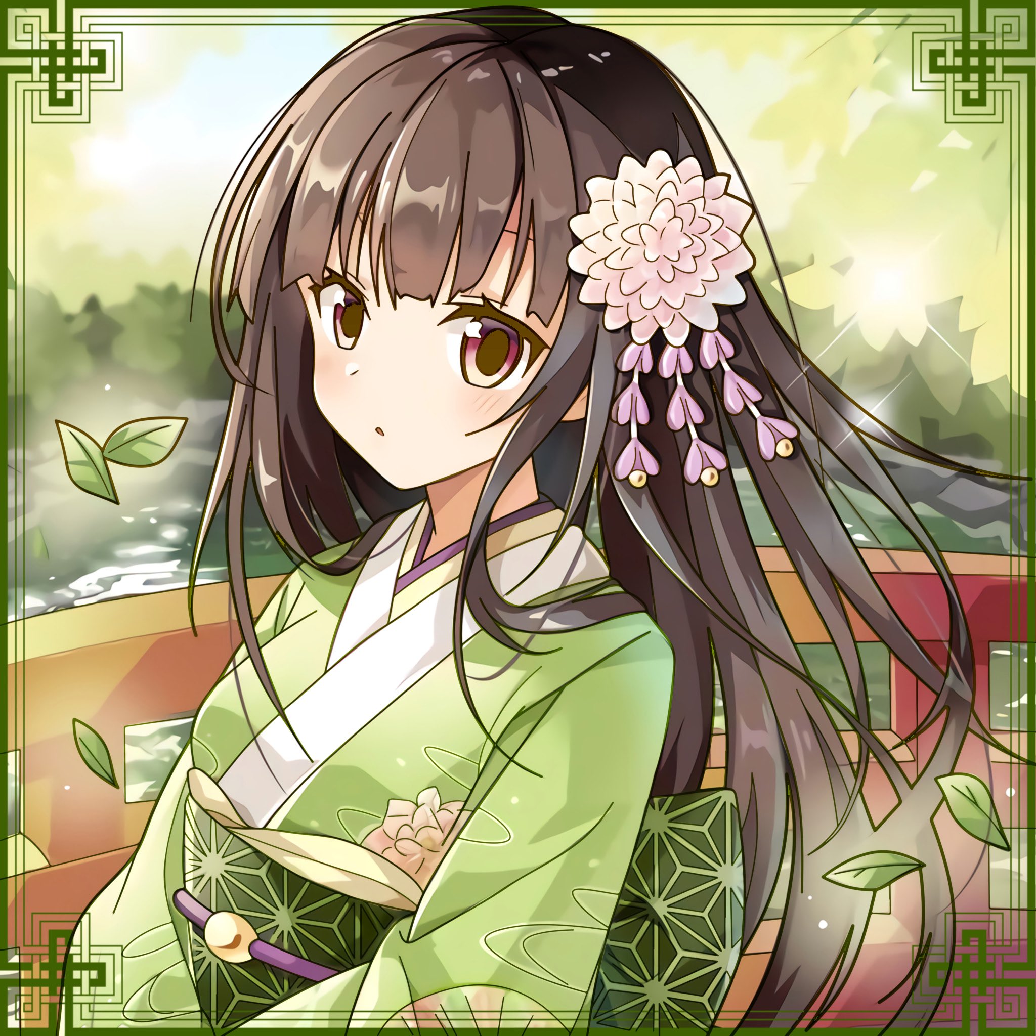 Twitter এ 小夜 和装女子 木の葉舞う庭 塗り絵 イラスト 女の子 和風 Animepaint T Co Pxx6ltncnh ট ইট র