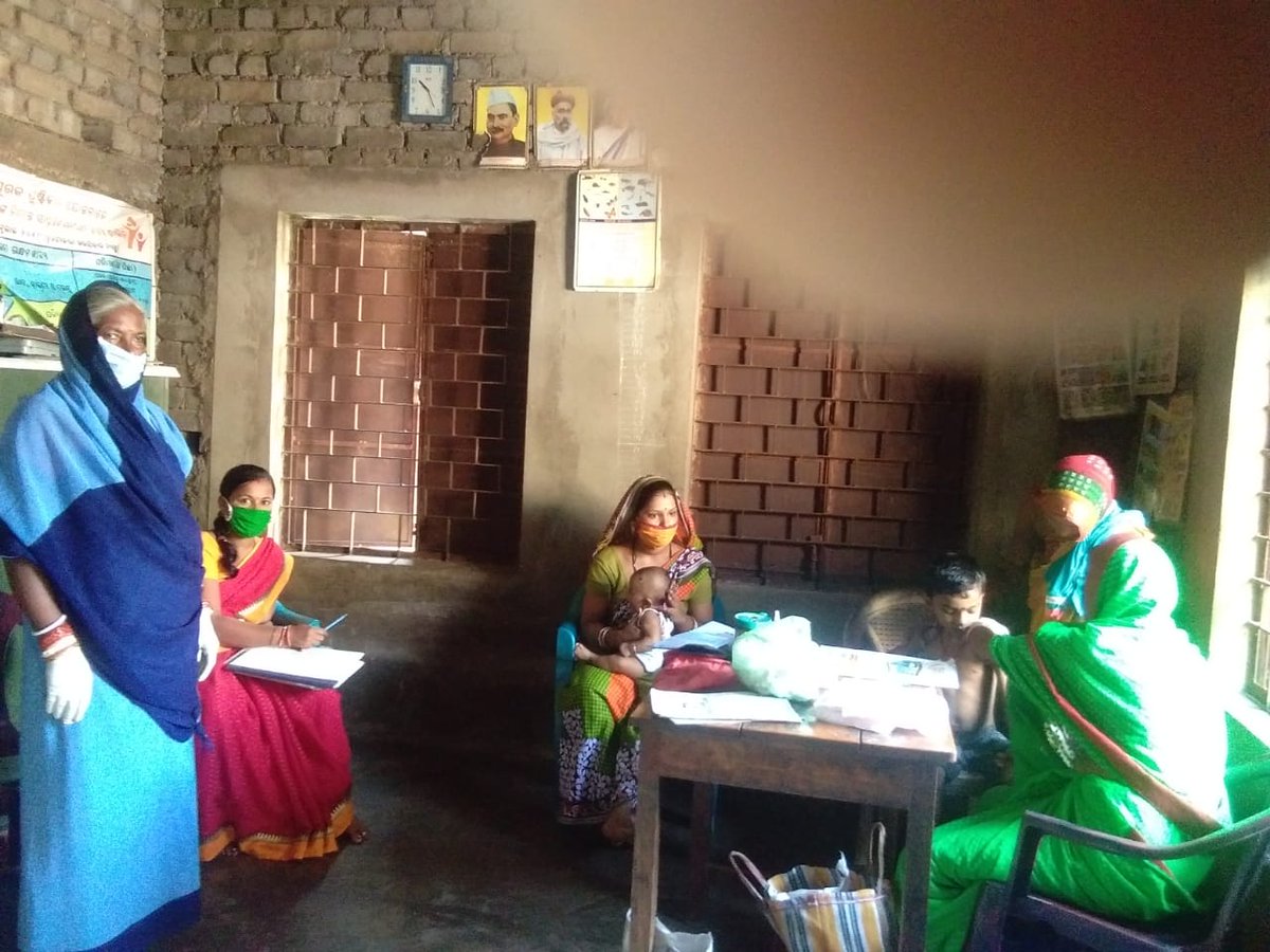 BpmuBasudevpur's tweet photo. Our Corona fighters commited to provide top quality of health services #immunization to pregnant women &amp;Children during #covid19 in different Awcs of basudevpur block.
#StayHomeStaySafe #wearmask
@BhadrakDswo @DM_Bhadrak https://t.co/44VKaExpXE
