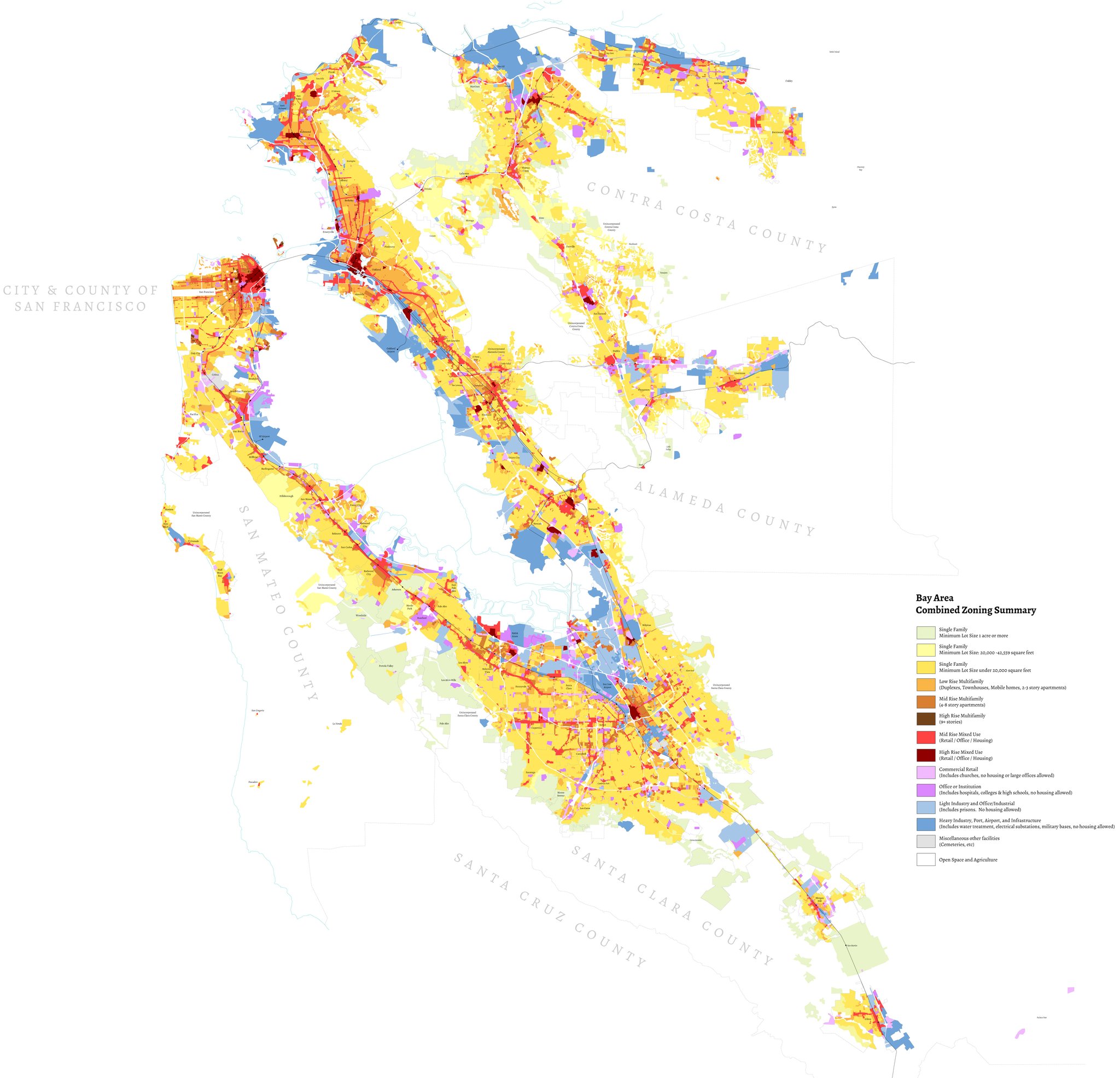 contra costa county zoning map Alfred Twu On Twitter Another Update On The Bay Area Combined contra costa county zoning map