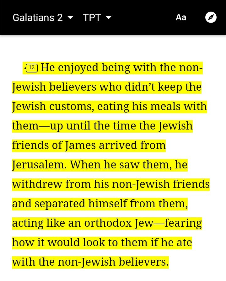 That's not even all you'd see that peter even ate with themBut when some jews were sent from James at the Jerusalem Church to obtain first hand reportPeter then withdrew from Cornelius and his people because of the fear of what his Jewish believers will think