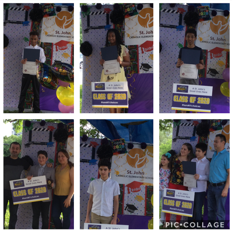 grade8stjohns's tweet photo. 6/6 Last night, we celebrated our Grade 8 Graduates with a Virtual ceremony and a Celebratory Grad Drive Thru! Thanks to everyone who pitched in to make the night a huge success  @stjthunder #Graduation2020 #WeCanAdapt https://t.co/bbcBTUzOxJ
