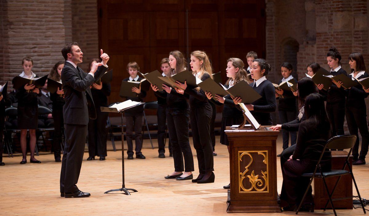 35) I wrote some rough melodic sketches out and we experimented with different vocal sounds. A choral conductor by profession, this was the first time that Mark had sung on one of my projects (photo of him in his normal role, conducting  @MaitriseTlse)