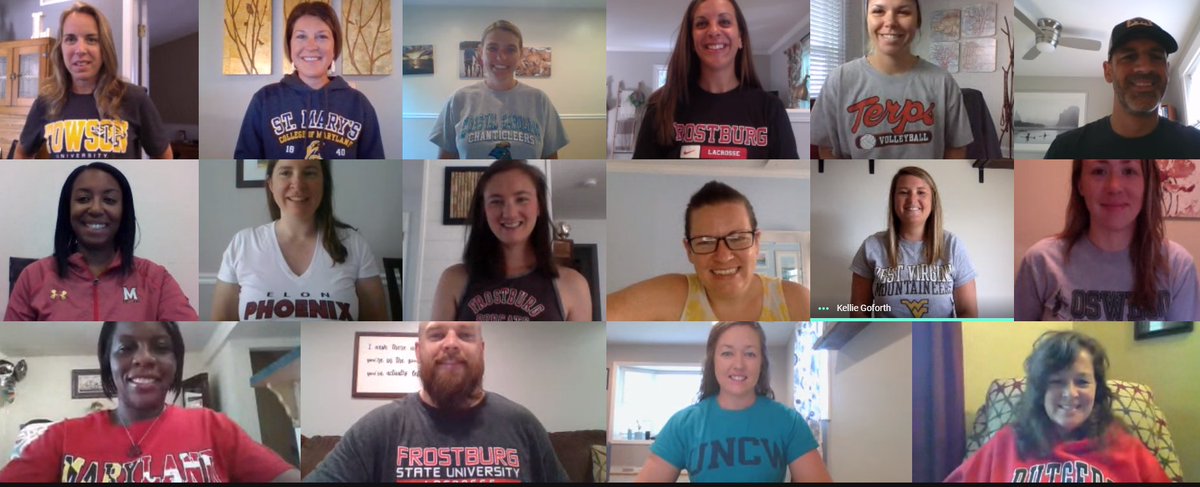 College gear day for our AVID curriculum writers!