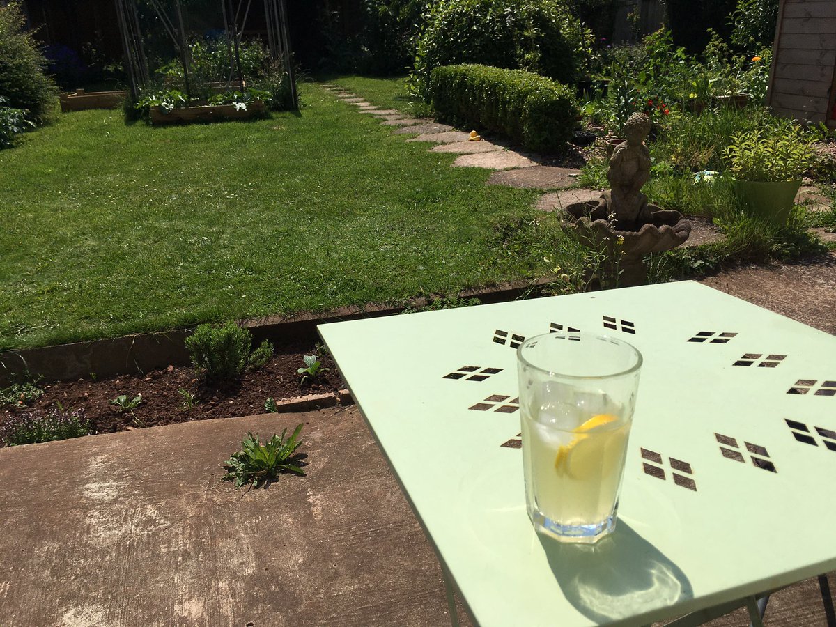 sumosys's tweet photo. Out in the garden with the hounds for company and a glass of Myrtles homemade Elderflower Champagne. #relaxathon https://t.co/VhGBO8GlrR
