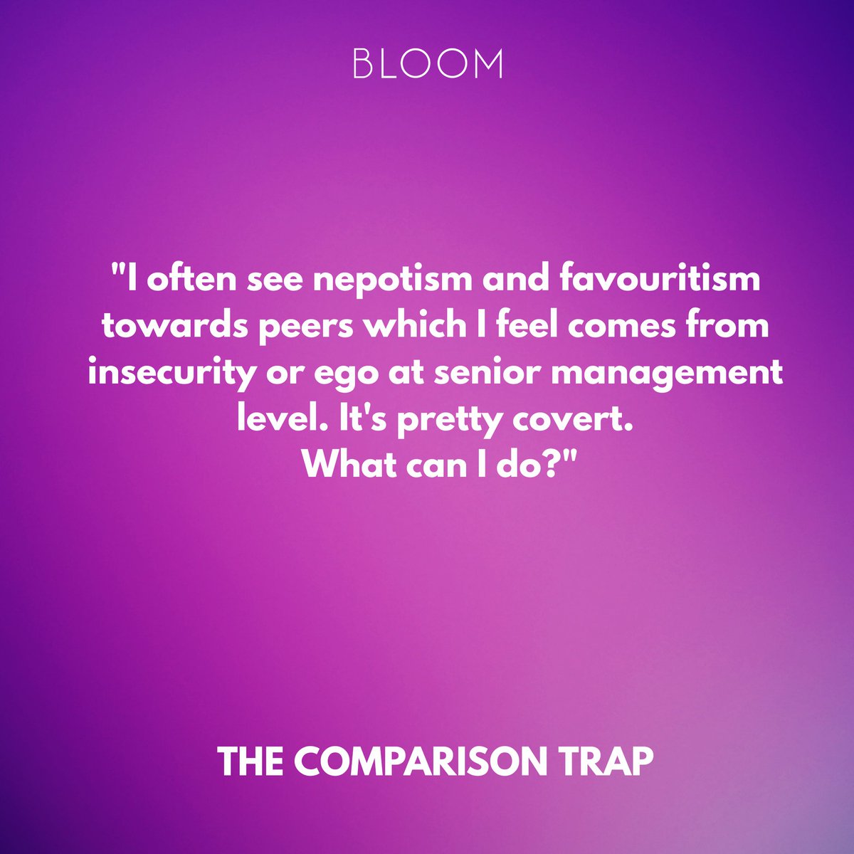 bloomuk's tweet photo. We believe honest conversation sparks real change!

More anonymous thoughts from our #boothoftruth at our recent event on #thecomparisontrap https://t.co/8JNjOBC2iw