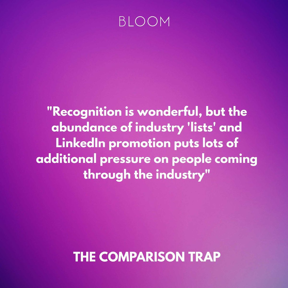 bloomuk's tweet photo. We believe honest conversation sparks real change!

More anonymous thoughts from our #boothoftruth at our recent event on #thecomparisontrap https://t.co/8JNjOBC2iw
