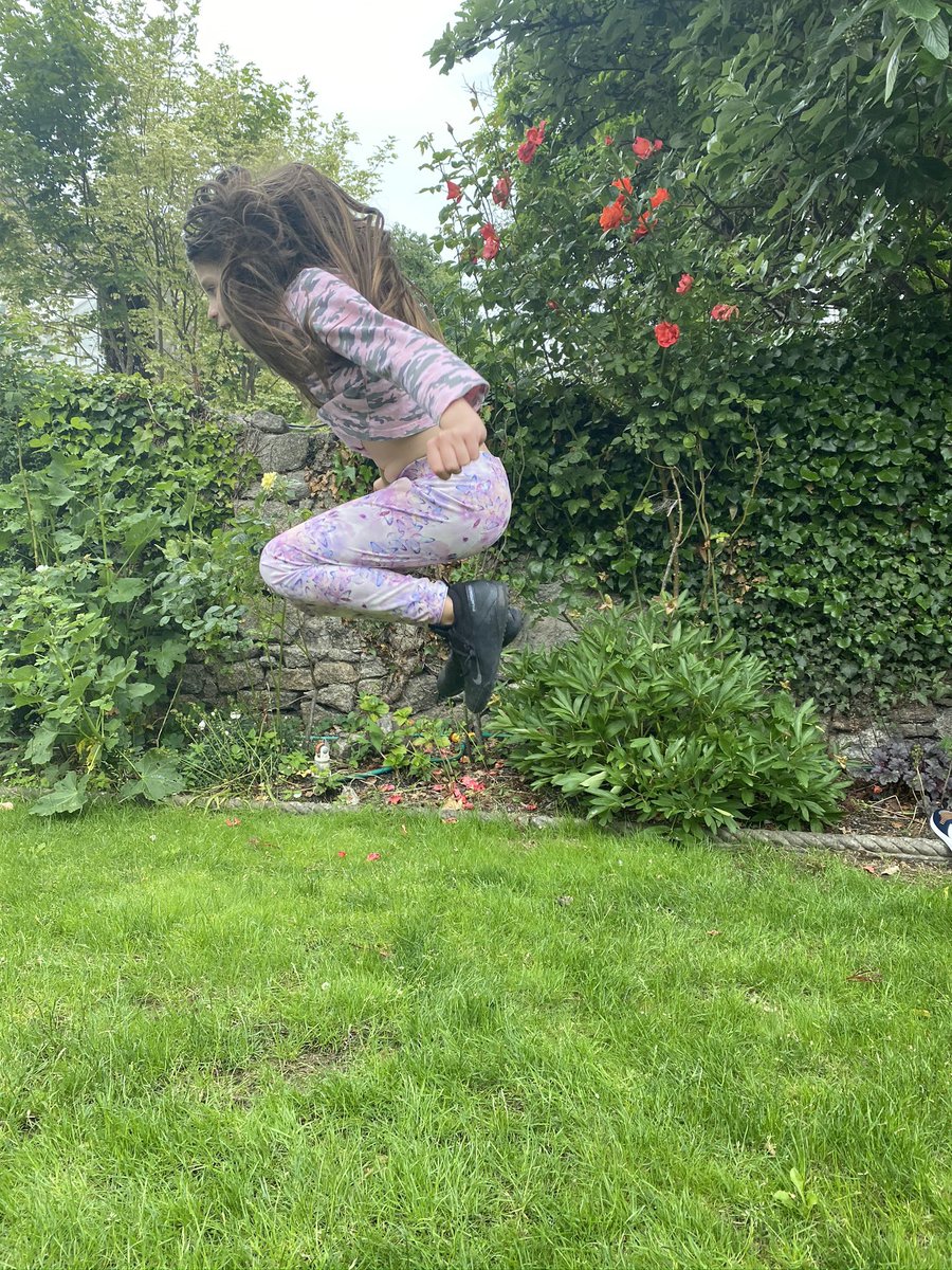 Practising the high jump for <a href="/stclares1803/">St. Clare's Primary</a> Virtual Sports Day