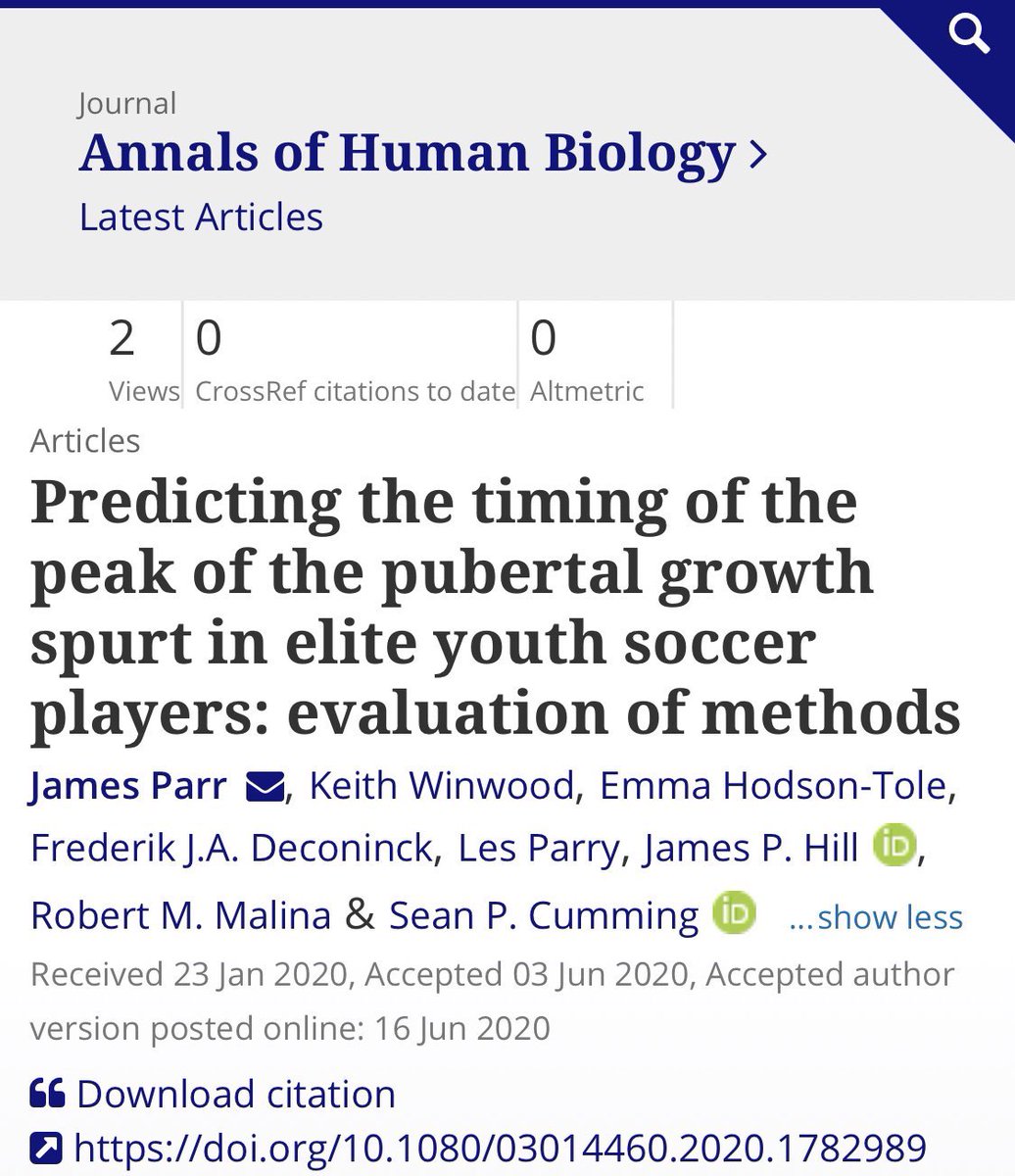 James (@pjames_9) on Twitter photo Happy to get this paper accepted into the <a href="/AnnalsHumanBio/">AnnalsofHumanBiology</a> #Soccer #adolescence RG: researchgate.net/publication/34… DOI: doi.org/10.1080/030144… Happy to get this paper accepted into the <a href="/AnnalsHumanBio/">AnnalsofHumanBiology</a> #Soccer #adolescence RG: researchgate.net/publication/34… DOI: doi.org/10.1080/030144…