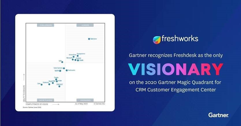 <a href="/DooperaFrance/">Doopera</a>🤝<a href="/FreshworksInc/">Freshworks Inc</a> 

We are happy to announce that we are partner with Freshworks, named as the only "Visionary" on Gartner's Magic Quadrant for CRM Customer Engagement Center !

#freshdesk #customerexperience #customerengagement #futurofwork 
@FreshworksEU