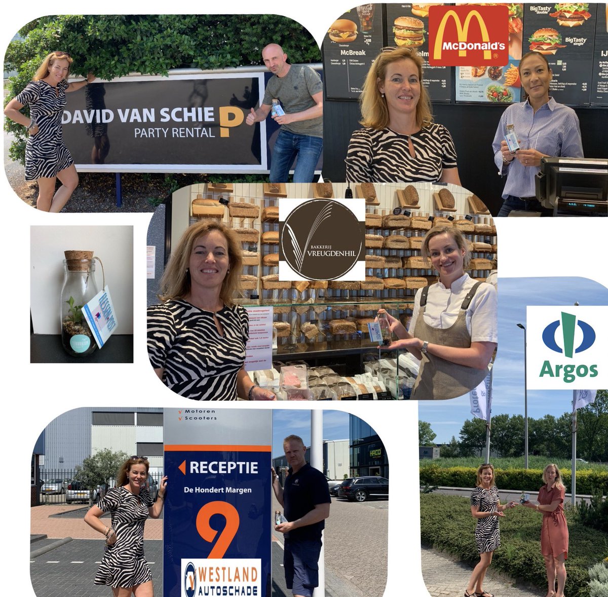 Flessenpost <a href="/MVOwestland/">MVO Westland</a> om ondernemers in coronatijd een hart onder de riem te steken. Hier een impressie van een aantal werkgevers die ik heb bezocht @bakkerijvreugdenhil @westlandautoschade <a href="/ArgosPackaging/">Argos Packaging</a> <a href="/davidvanschienl/">David van Schie</a> @mcdonaldsmaasdijk <a href="/Patijnenburg/">Patijnenburg</a>!