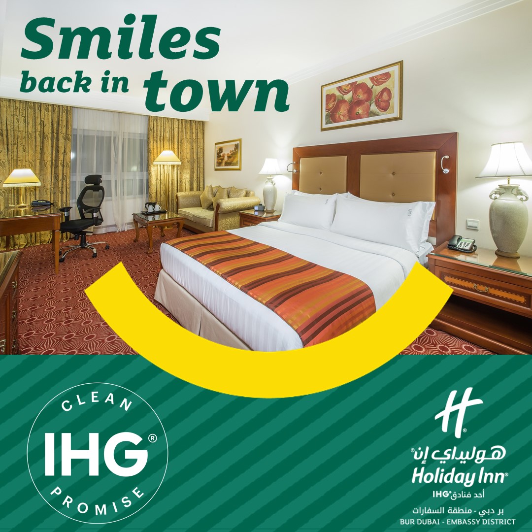 When you are ready to travel again, we are here to welcome you. Book with us at holidayinn.com/burdubai &amp; join #IHGRewardsClub to enjoy member-exclusive benefits. 
#truehospitality #holidayinnburdubai #visitdubai #TRAVELAGAIN